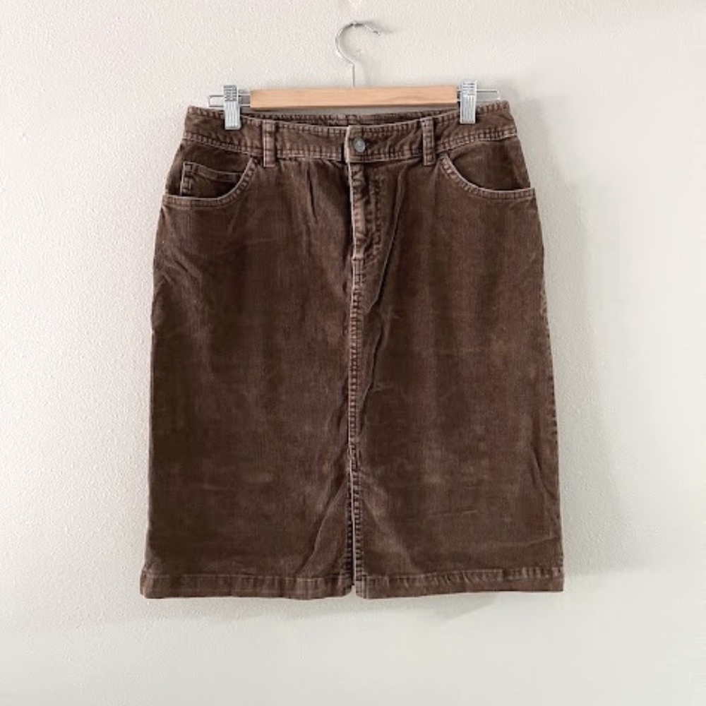 Cord Pencil Skirt, Sz 8, EUC